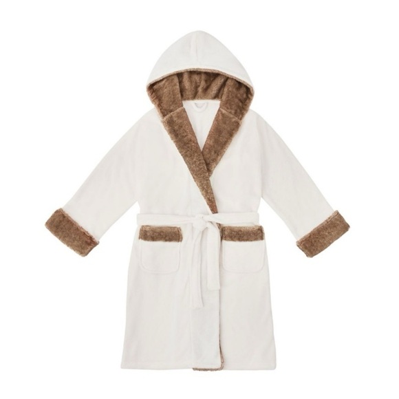 NWT Member's Mark Plush Robe with Faux Fur L/XL - Picture 1 of 7